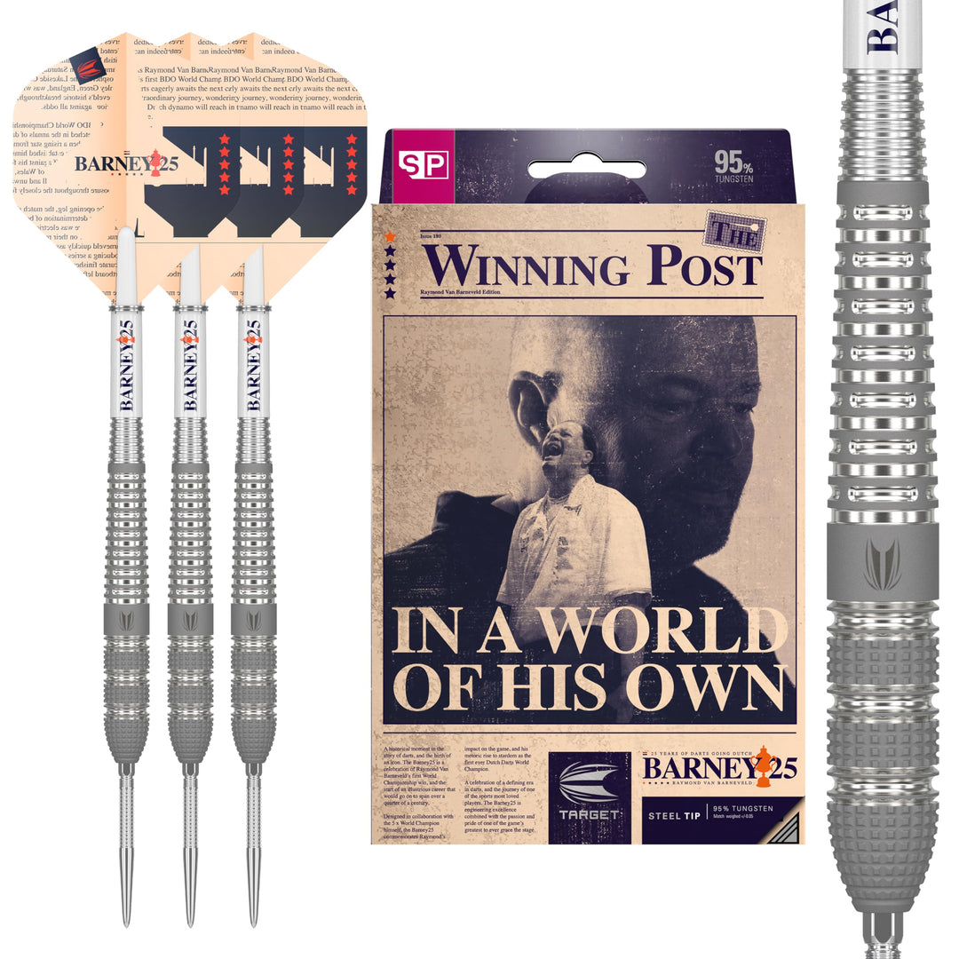 Target Darts Raymond Van Barneveld RVB 25 Year Edition 95% Wolfram Swiss Point Stahlspitze Darts Set