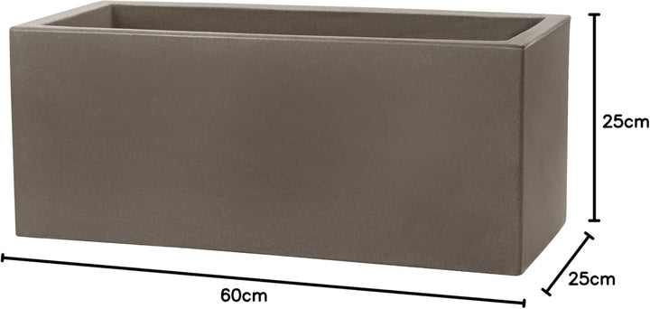 TERAPLAST Schio Casse, Essential, 60 cm, Cappuccino, 100% recycelbar 60 cm Cappuccinobraun, 60 cm Ca