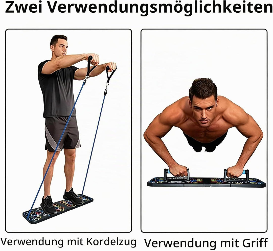 Hochschiebbares Brett, tragbare Multifunktions-abnehmbare 14-in-1-Liegestützstange, Krafttraining Li