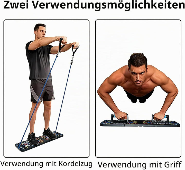Hochschiebbares Brett, tragbare Multifunktions-abnehmbare 14-in-1-Liegestützstange, Krafttraining Li