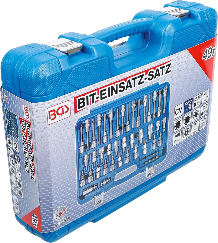 BGS 5188 | Bit-Einsatz-Satz | 12,5 mm (1/2"), 8 mm (5/16") | 49-tlg.