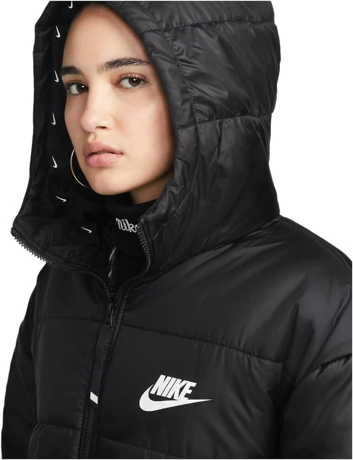 NIKE Damen W Nsw Tf Rpl Classic Hd Jkt Jacket M Schwarz, M Schwarz
