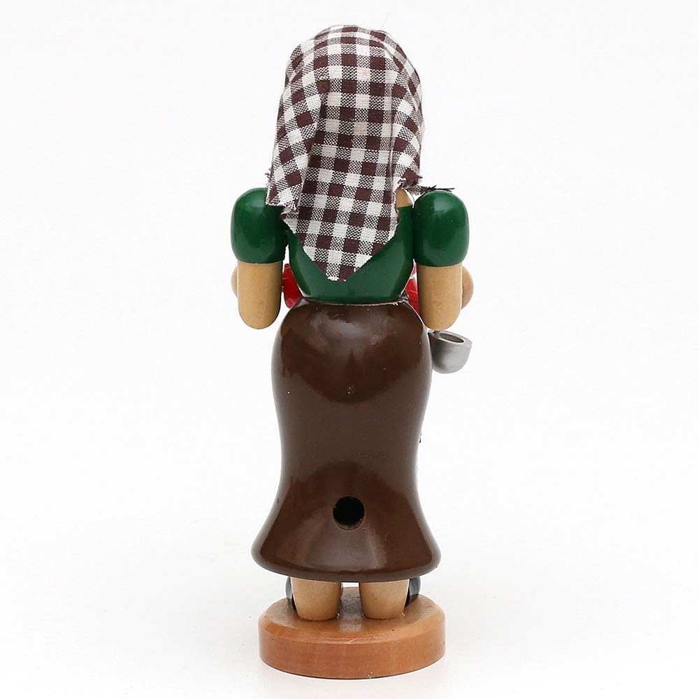 Wichtelstube-Kollektion Holz Räucherfrau Räuchermann Räuchermännchen Räucherfigur Glühweinfrau mit d