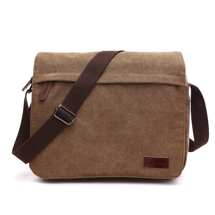 LOSMILE Herren Umhängetaschen, Leinwand Schultertaschen, Laptoptasche,Schulranzen, für Schule und Ar
