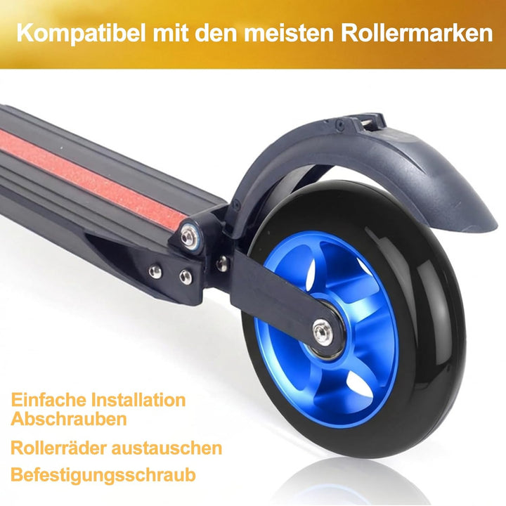 Stunt Scooter Rollen 100mm,2 Stück Scooter Ersatzräder mit ABEC-9 Lagern,Härtegrad 88A Scoot and Rid