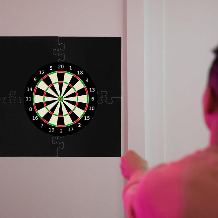 Generisch Wandschutz für Dartscheiben, Dart-Rückwand - 4 Stück gespleisste quadratische Dartscheiben