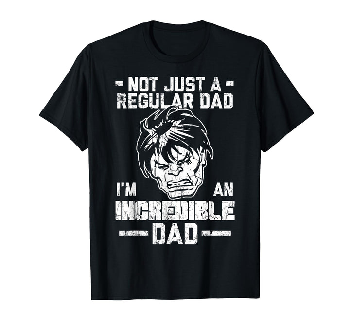 Men's Marvel Hulk Father's Day Not Regular Dad Graphic T-Shirt Small Asphalt