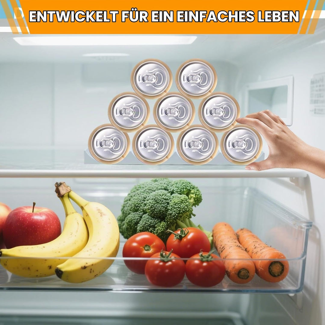 3 Stück Flaschenhalter Kühlschrank, Universal Flaschenregal Kühlschrank Aufbewahrung, Stapelbar Kühl