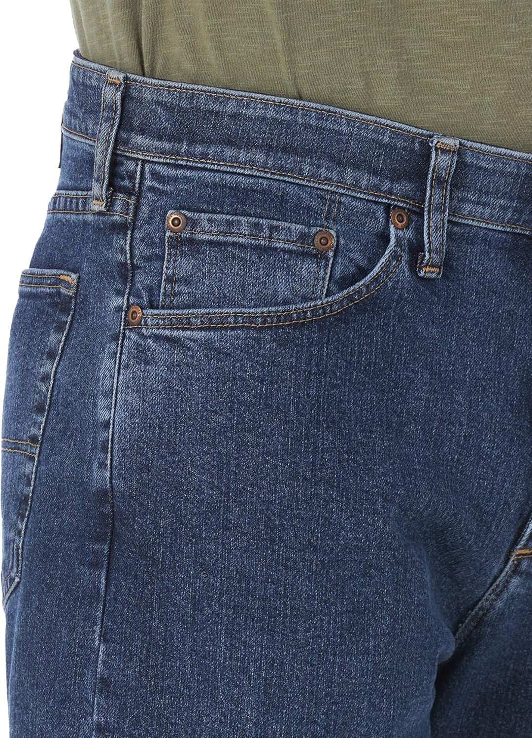 Wrangler Authentics Herren Comfort Flex Denim Shorts 48 Dark Stonewash, 48 Dark Stonewash