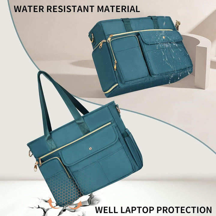 ESTARER Lehrertasche mit Erweiterter Aktenordnertasche,Arbeitstasche mit Fächern für Laptop,Tragbare
