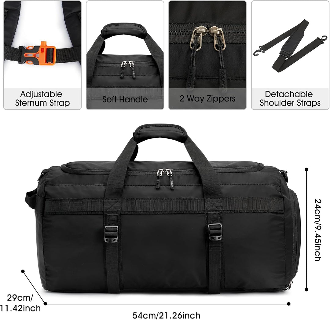 G4Free 45L Grosse Sporttasche&Reisetasche für Damen und Herren/mit Schuhfach & Nassfach/Trainingstas