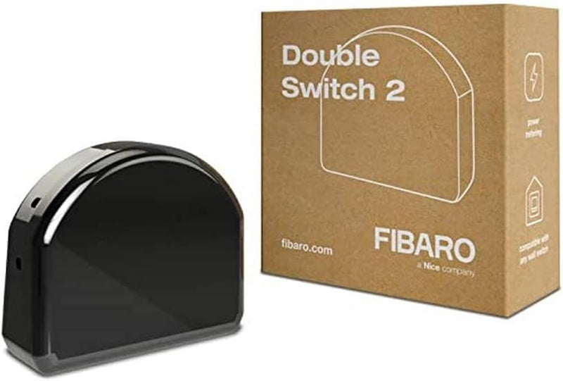 FIBARO Double Switch 2 / Z-Wave Plus Relaisschalter, Drahtloser Ein-Aus-Auslöser, FGS-223