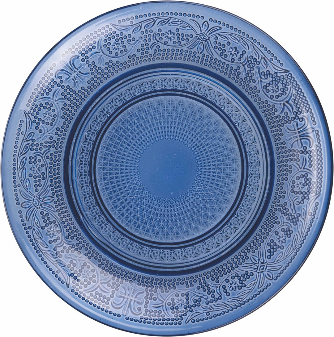 Villa d’Este Home Tivoli Set 6 Brotteller Ø 15 cm aus Glas, Imperial Ocean 15 cm Sortiert, 15 cm Sor