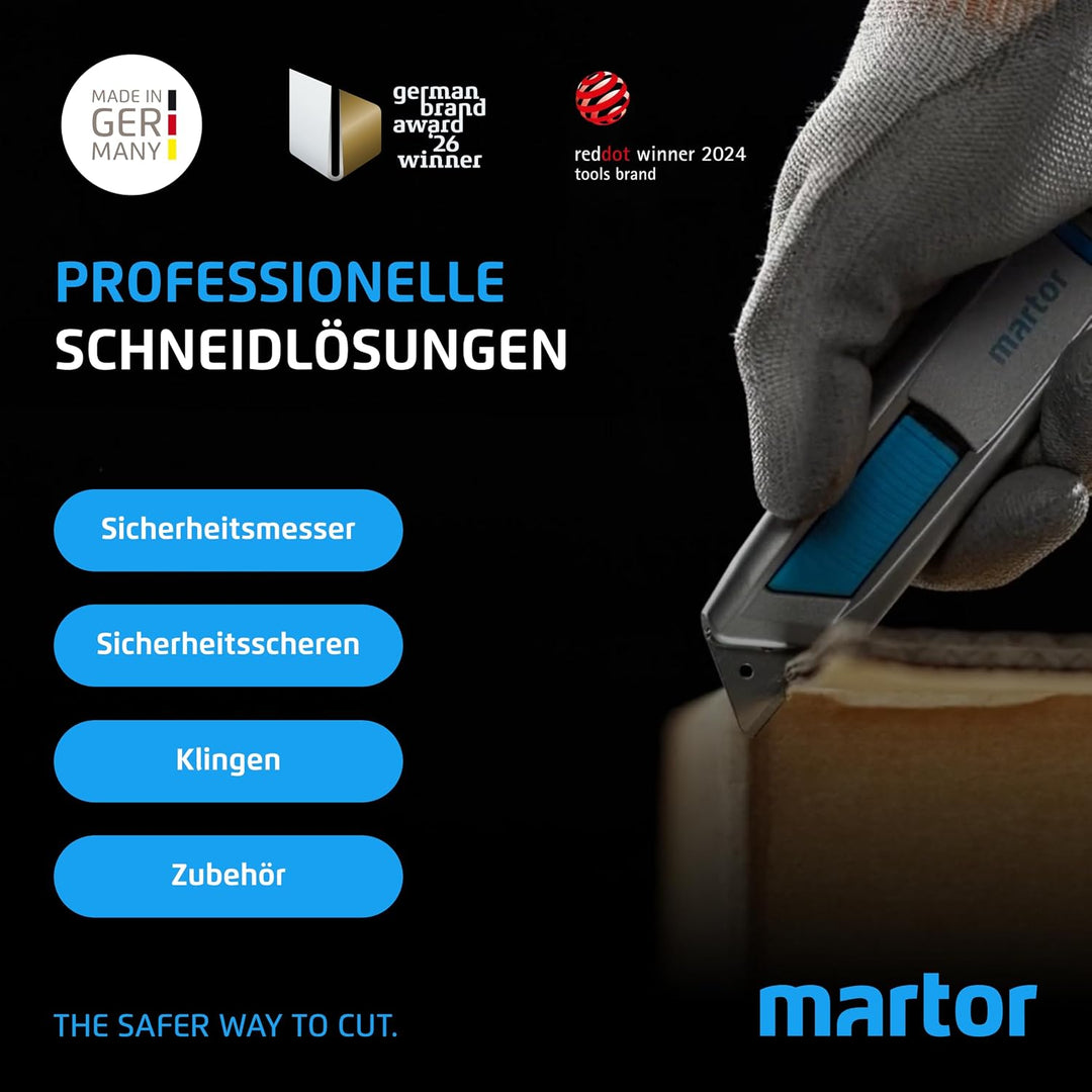 MARTOR 10 x Ersatzklingen für Sicherheitsmesser/Cuttermesser SECUMAX 370 10x Klingen, 10x Klingen