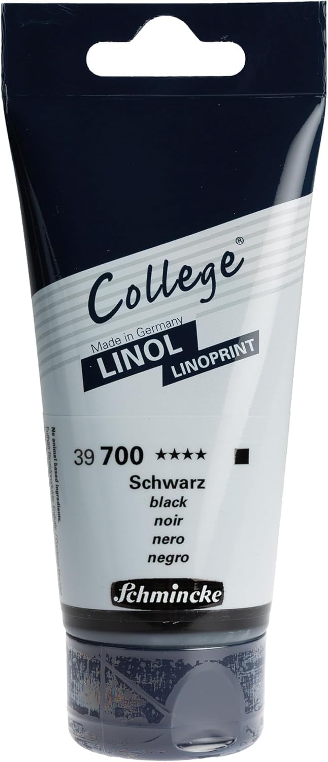 Schmincke - College Linol, Linoldruckset mit 5 x 75 ml Tuben, 84 001 097, Künstler-Linoldruck-Farben