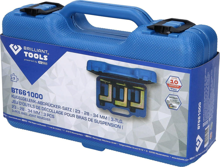 BRILLIANT TOOLS BT661000 Kugelgelenk-Abdrücker-Satz | 23 - 28 - 3 4 mm | 3-tlg. [Powered by KS TOOLS
