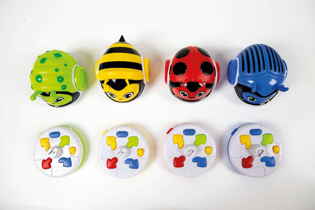 Clementoni 17413 Racing Bugs Scrabbleo Lernroboter, Ferngesteuerter Roboter für Kinder ab 4 Jahren,