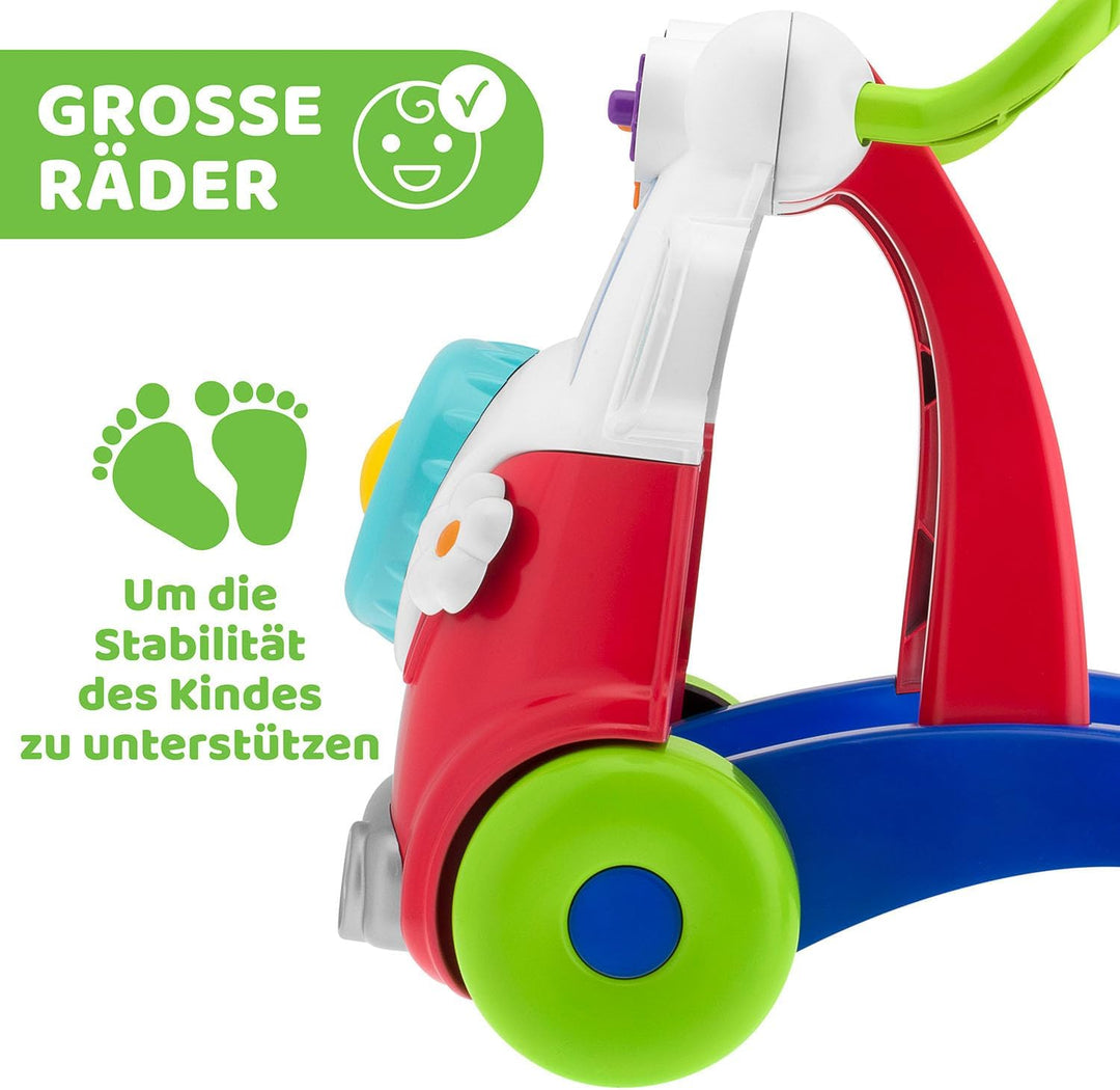 Chicco 00005905000000 - Lauflerner Bus Happy Hippie 2in1, Happy Hippie 2in1