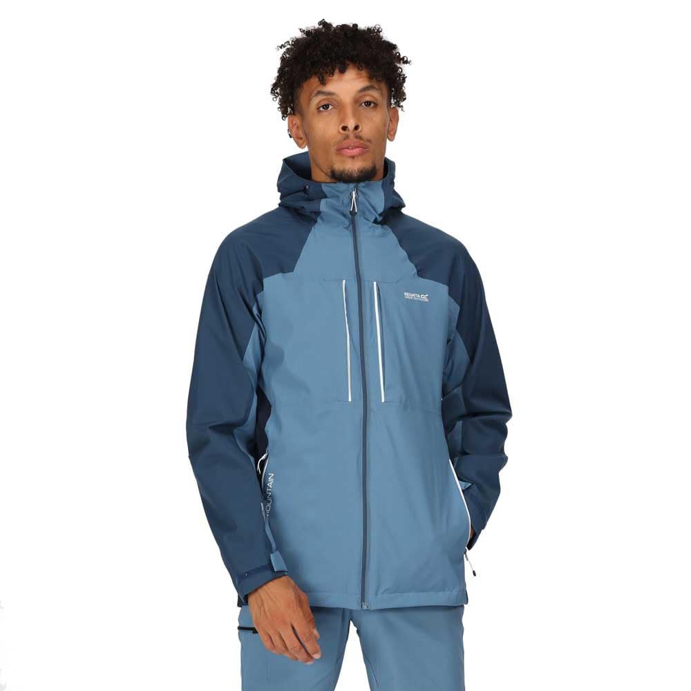 Regatta Outdoorjacke/Regenjacke Raddick für Herren Wasserdicht S Stellar/Blauer Flügel, S Stellar/Bl