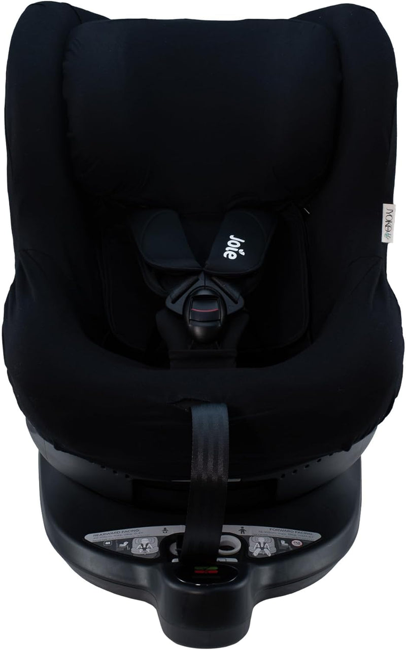 JYOKO Kids Bezug aus Baumwolle, kompatibel mit Joie Spin 360 und Nuna Rebl (Black Series, Joie I-Spi