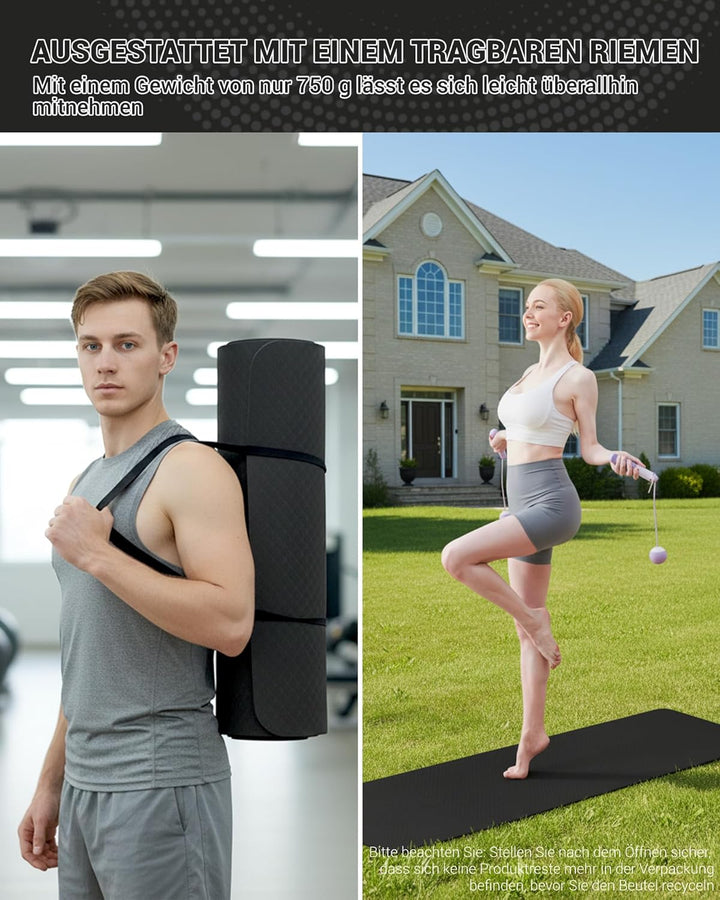 Good Nite Gymnastikmatte Yogamatte Fitnessmatte Rutschfest Trainingsmatte Sport Turn Matten Pilates
