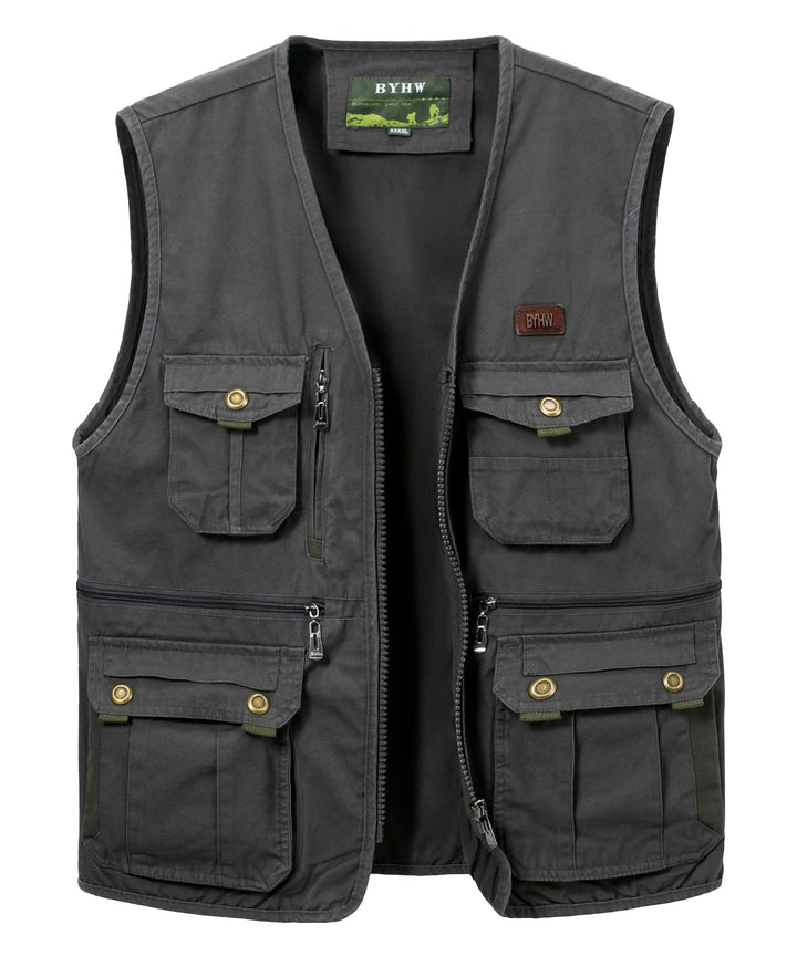 Oralidera Herren Anglerweste Ärmellos Jacke Outdoor Weste Jagdweste Sommer Herrenwesten Sportlich Fo