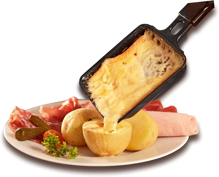 MELISSA Raclette 16300026 Raclette mit Grillplatte für 8 Personen 1200 Watt Power mit Grillplatte un