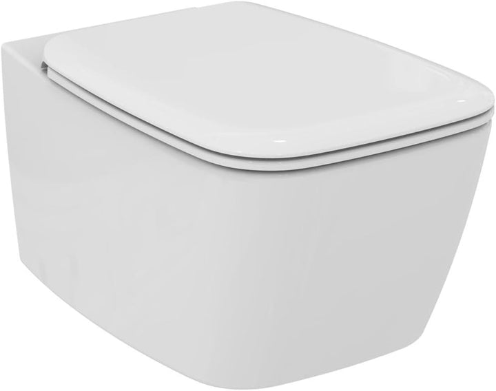 Ideal Standard T661101 WC-Sitz Original Slim Serie 21 mit Soft-Schliess-Komfort gebremster Verschlus