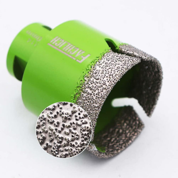FACHLICH Diamant Fliesenbohrer Set 35/40/50/68mm M14 Diamantbohrer Lochsäge für Porzellan Fliese Gra