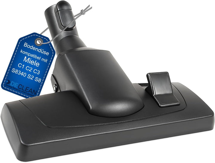 DeClean Bodendüse Bürste kompatibel mit Miele Staubsauger C1, C2, C3, Complete, Compact, Classic, S8