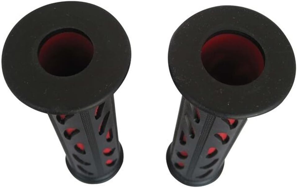 Motorrad Griffe Weiches Silikon Gummi Für 7/8" 22mm Lenker - Schwarz/Rot, Schwarz, Schwarz/Rot