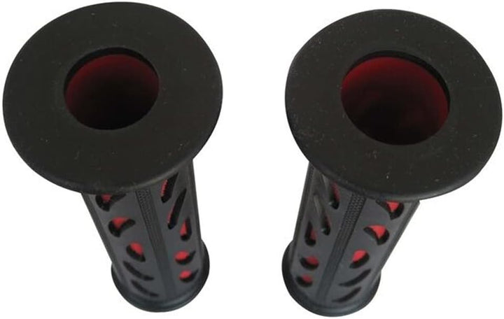 Motorrad Griffe Weiches Silikon Gummi Für 7/8" 22mm Lenker - Schwarz/Rot, Schwarz, Schwarz/Rot