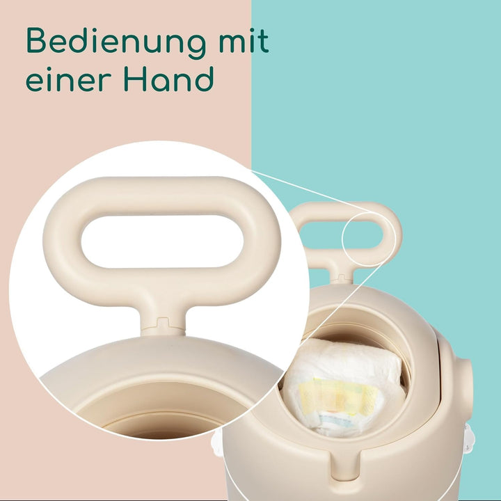 Bebeconfort geruchsdichter Windeleimer Grösse M, Windeleimer, Deckel geruchsdicht, für alle Müllbeut