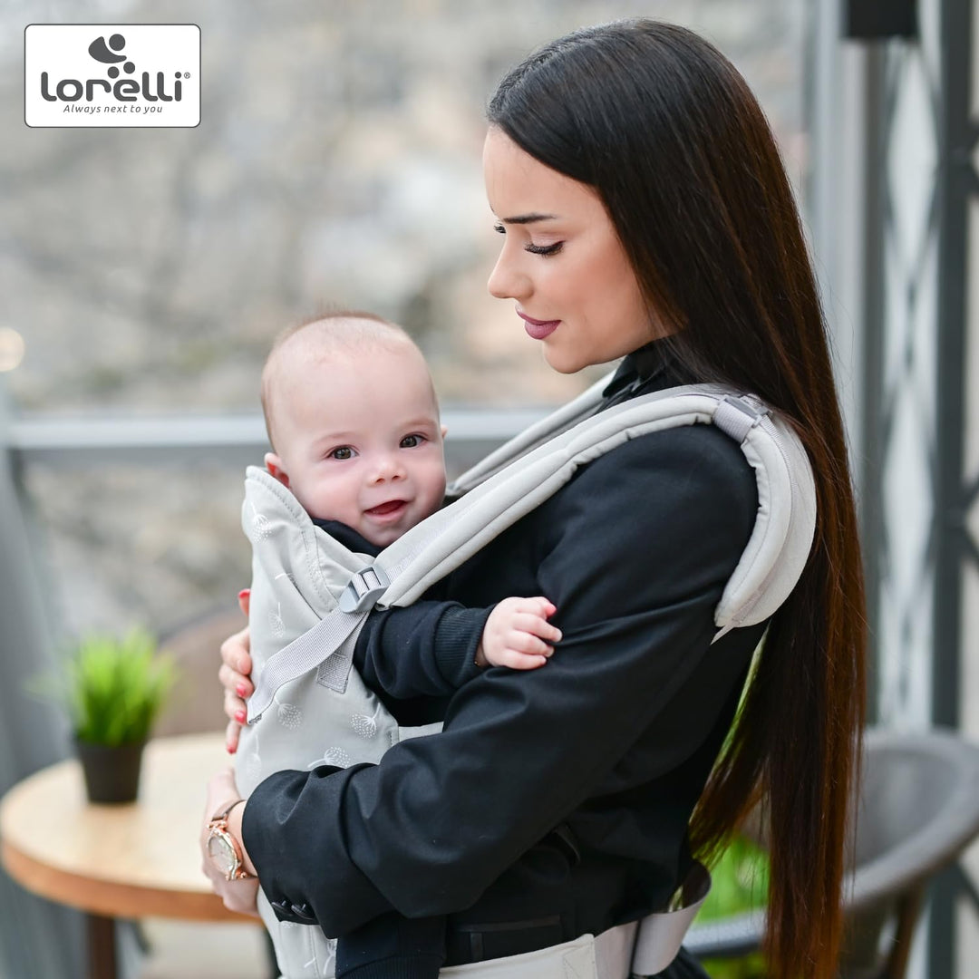 Lorelli Babytrage Wally ab 3 Monate, Kindertrage, Ergonomisches Design, Atmungsaktives Material, Ver
