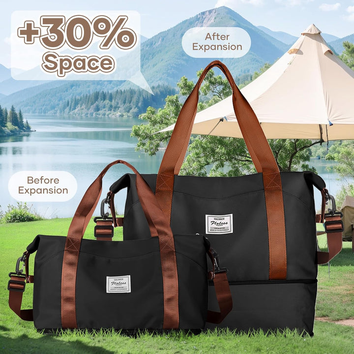 Reisetasche Damen Sporttasche 40x20x25 Ryanair Handgepäck Tasche Weekender Bag Schwimmtasche Wasserd