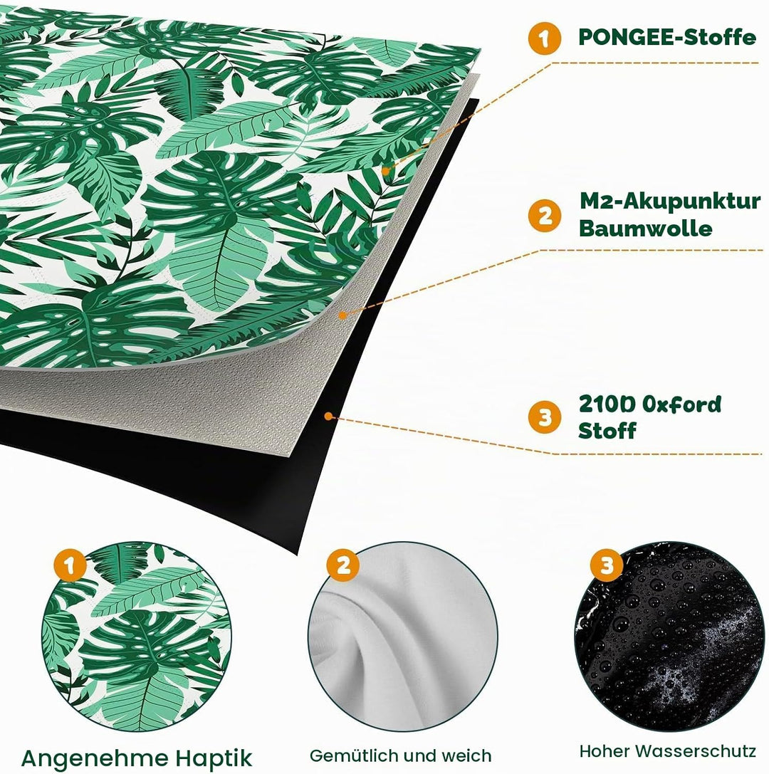 DEPAR 200x200 cm,wasserdicht und isoliert,Sandstrandmatte für 4-6 Campingplatz,faltbar und tragbar m