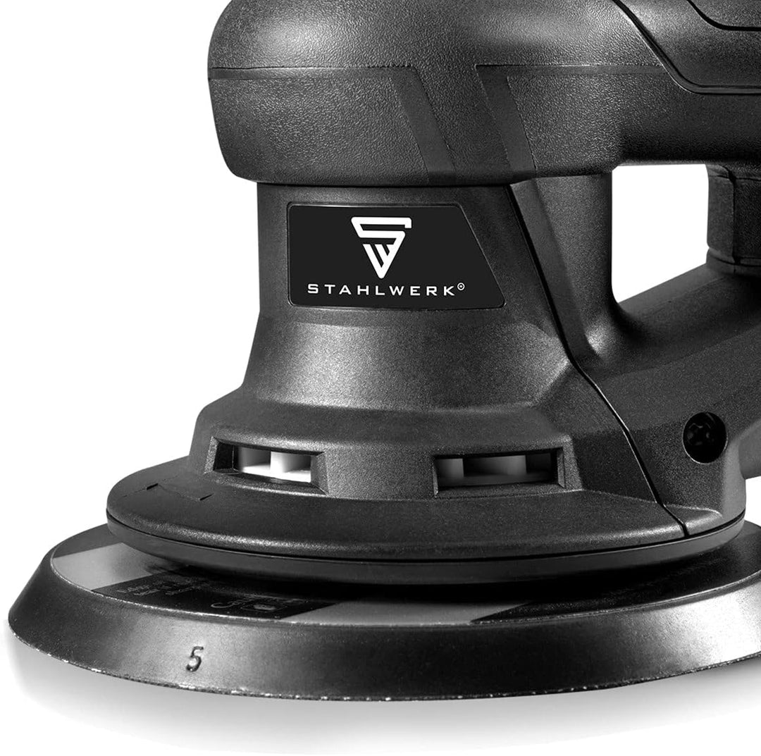 STAHLWERK ES-150 ST Brushless Exzenterschleifer Rotationsschleifer Handschleifer mit 350 Watt leistu