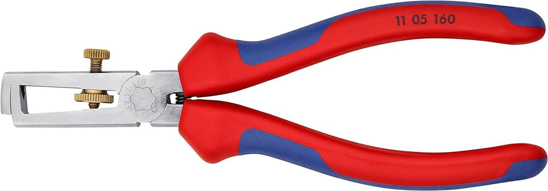 Knipex Abisolierzange mit Öffnungsfeder, universal verchromt, mit Mehrkomponenten-Hüllen 160 mm (SB-