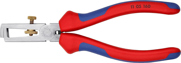 Knipex Abisolierzange mit Öffnungsfeder, universal verchromt, mit Mehrkomponenten-Hüllen 160 mm (SB-