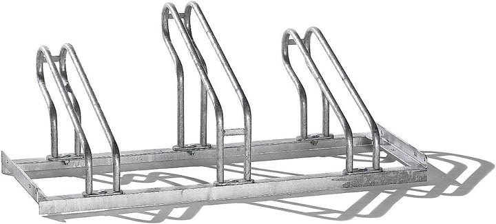 EUROKRAFT Fahrradständer, Bügel aus Stahlrohr, Radeinstellung einseitig - 5