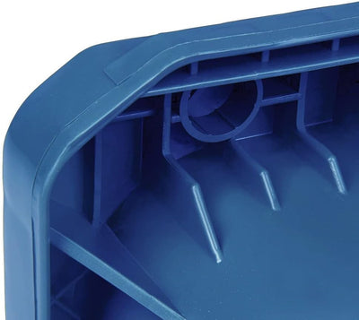 JESTIC Mülltonne Abfalltonne Reststofftonne 120L laufruhige Vollgummi-Räder NEU (blau) 120 Litros bl