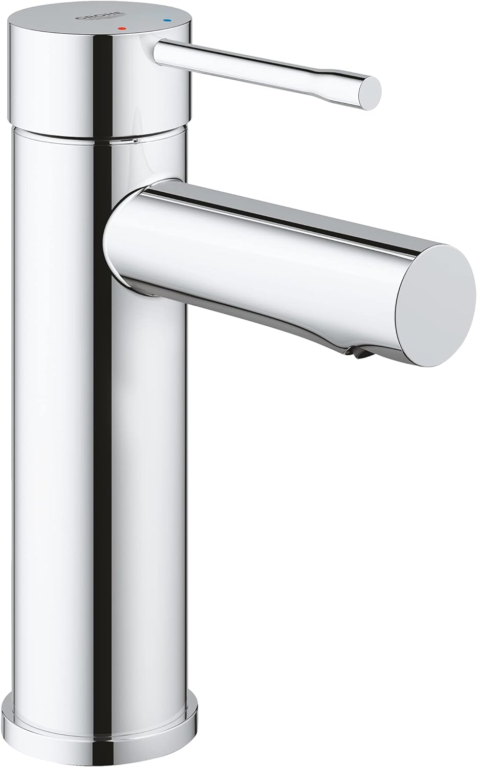 GROHE Essence - Einhand-Waschtischarmatur (wassersparend, mit Temperaturbegrenzer, S-Size), chrom, 3