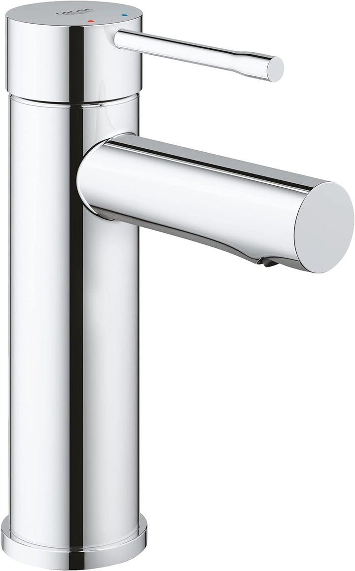 GROHE Essence - Einhand-Waschtischarmatur (wassersparend, mit Temperaturbegrenzer, S-Size), chrom, 3