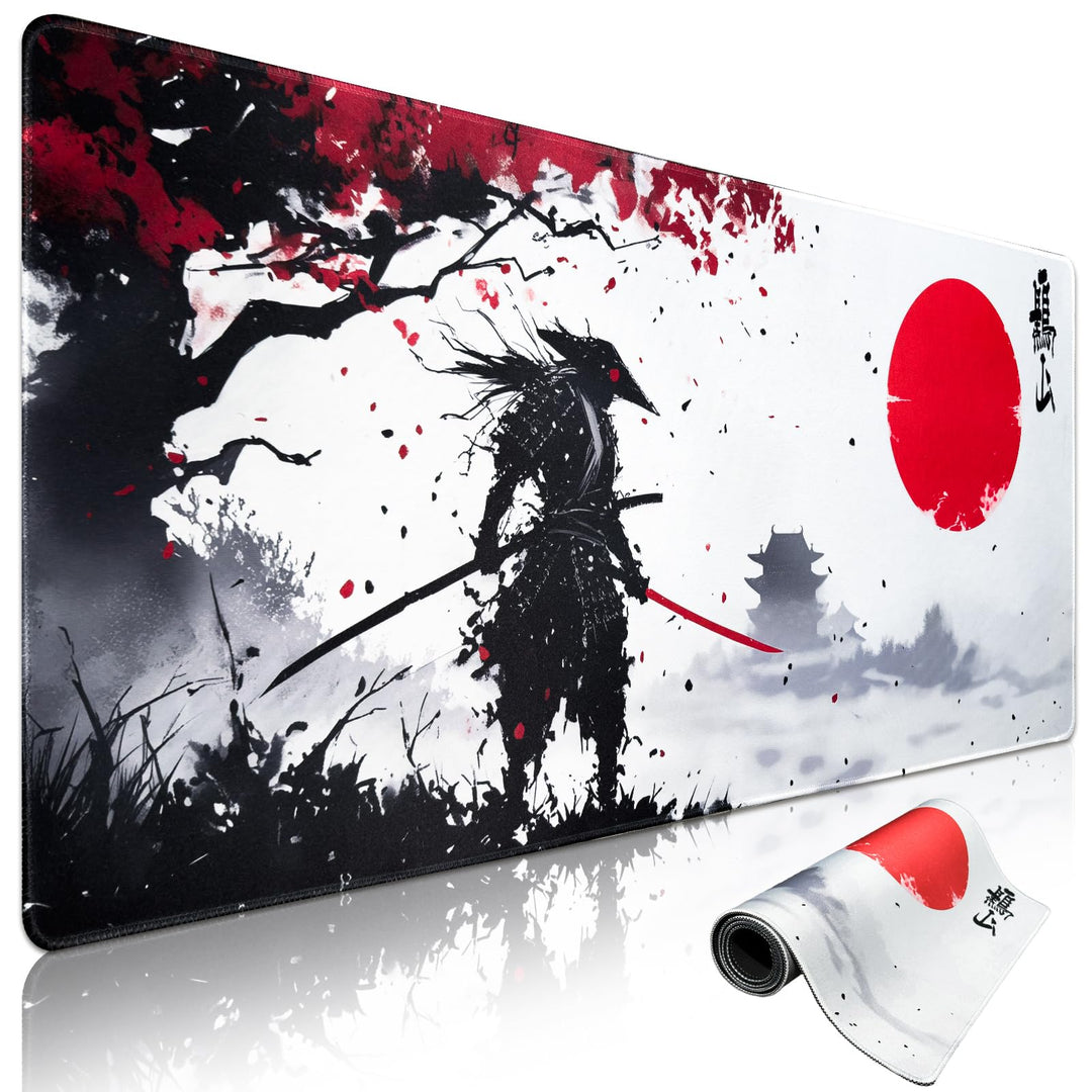 Niviy Japanische Gaming Mauspad XXL 900 x 400 mm Grosse Speed Mousepad mit Nähten an den Rändern Ant