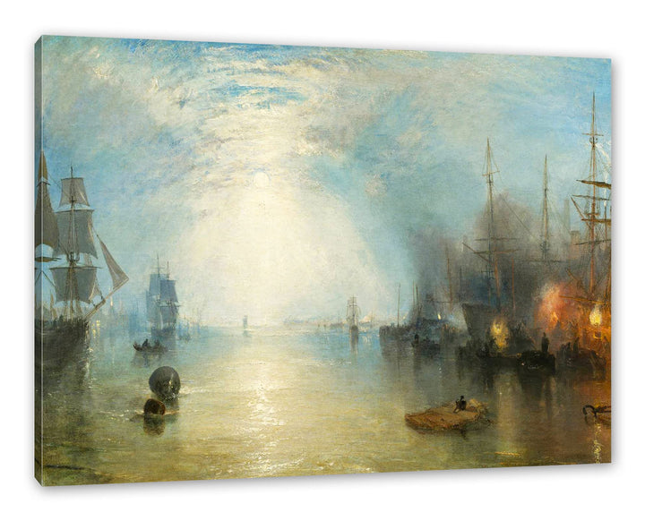 Generisch William Turner - Keelmen Heaving in Coals by Moonlight als Leinwandbild / Grösse: 120x80 c