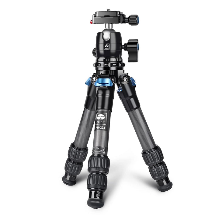 SIRUI AM223 Mini Camera Tripod Stativ,Klein Reisestativ Kamerastativ,Carbon Kamera Ministativ Tischs