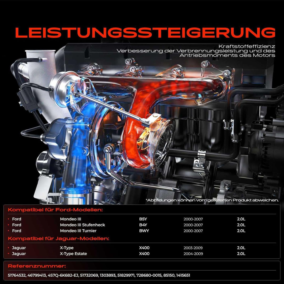 Frankberg Turbolader Kompatibel mit Mondeo III B5Y 2.0L 2000-2007 Mondeo III Turnier BWY 2.0L 2000-2