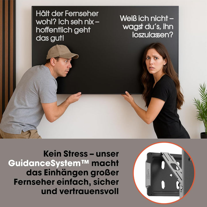 Vogel's TVM 5705 – Ultraflache TV-Wandhalterung mit einzigartigem GuidanceSystem™ Einhängemechanismu