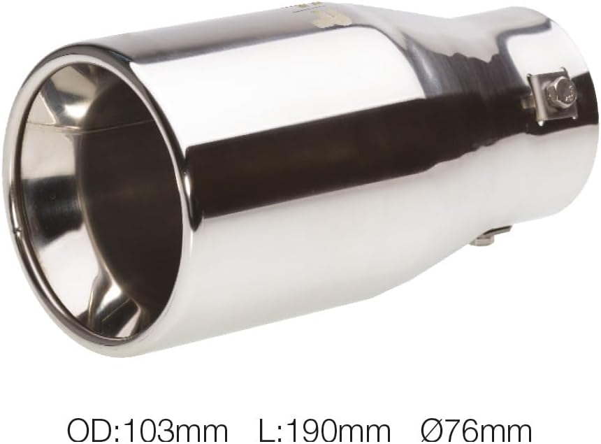 Simoni Racing TRX/25 Exhaust Tiprounded, INOX