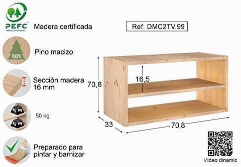 ASTIGARRAGA KIT LINE Europe & Nature TV-Bank, Holz, 36,2 x 33 x 70,8 cm